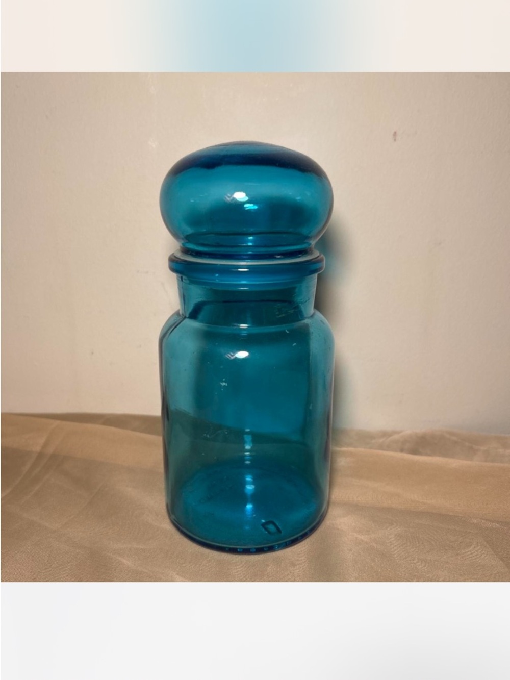 Blue Belgium apothecary jar